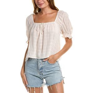 Saltwater Luxe Womens  Peasant Blouse, White